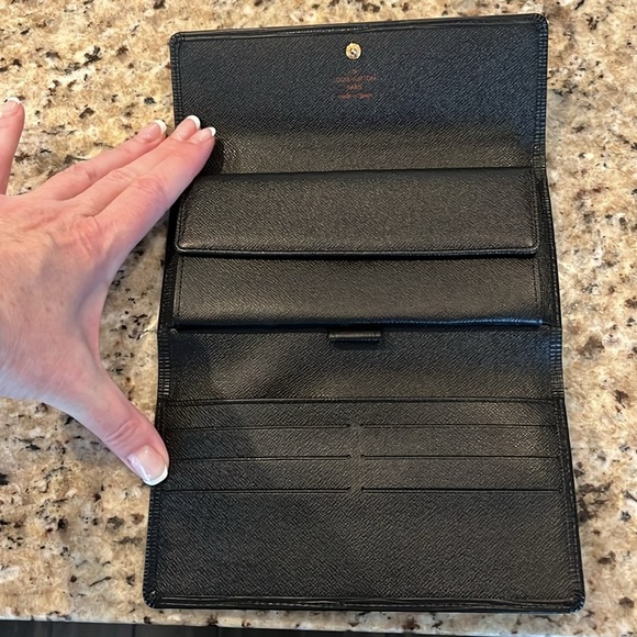 Louis Vuitton Black Epi Leather Porte-Tresor International Wallet EUC - Picture 3 of 5